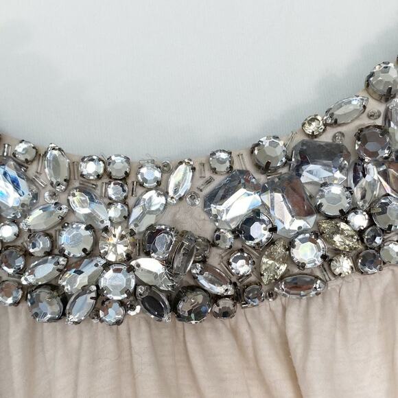 Adam Lippes Adam Plus Eve Cream Swarovski Top Y2K - Picture 9 of 11